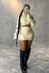 Show Off Buckled Belted Jacket & Skirt Set Outerwear EDGE